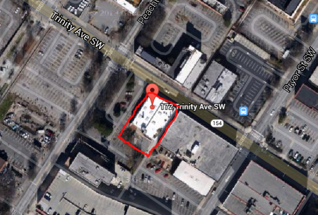 166 Trinity Aerial outline